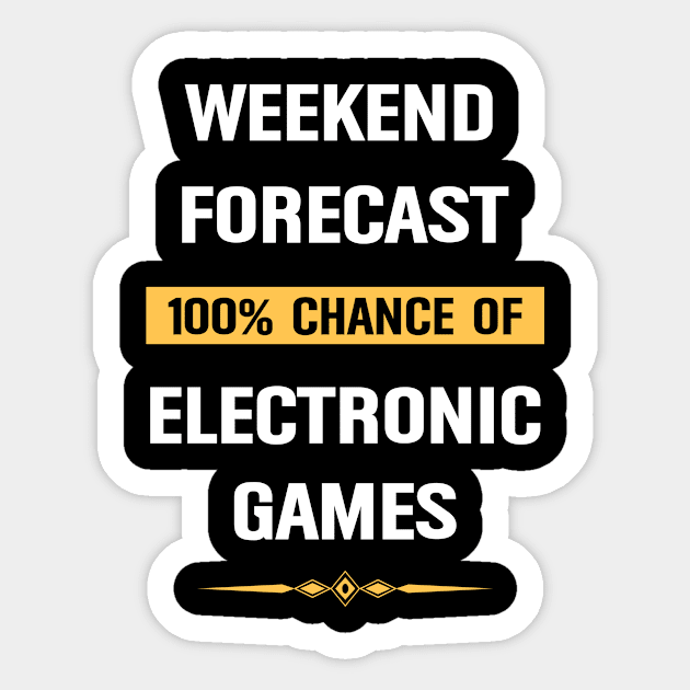 Weekend Forecast Electronic Games Game Gaming Gamer Player Sticker by Happy Life